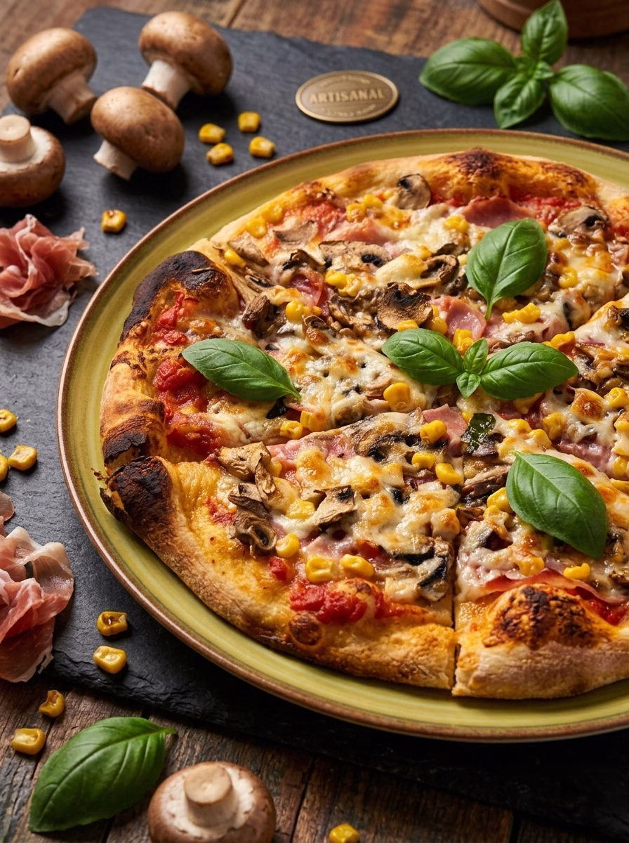 Pizza commercial food photography by AK Visuals